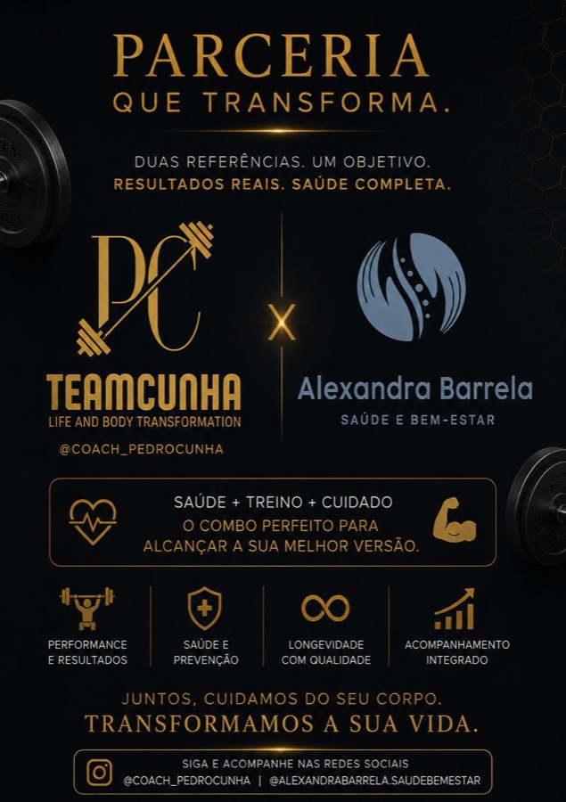 Parceria TEAMCUNHA x Alexandra Barrela, Saúde e Bem-Estar